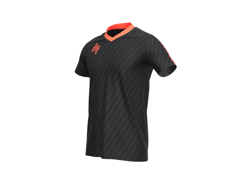 Camiseta Latido en negro y rojo
